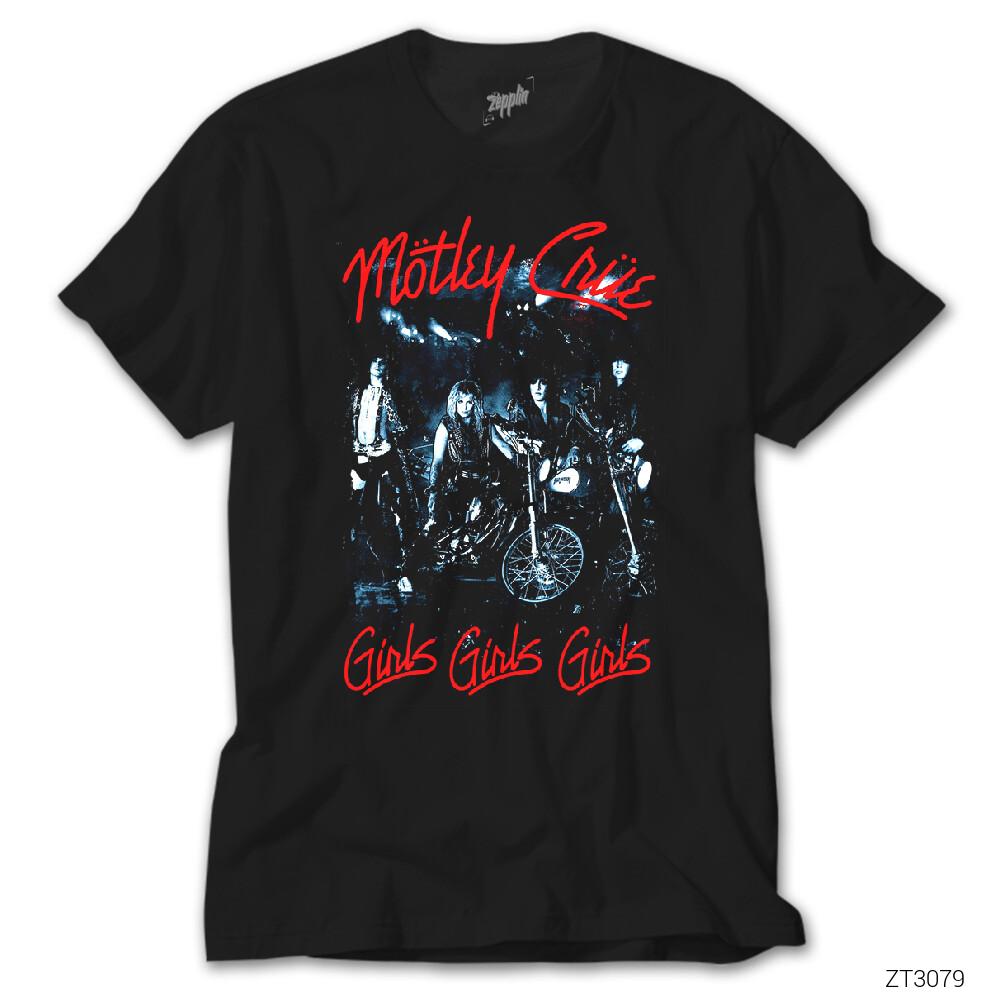 Mötley Crüe Girls Siyah Tişört