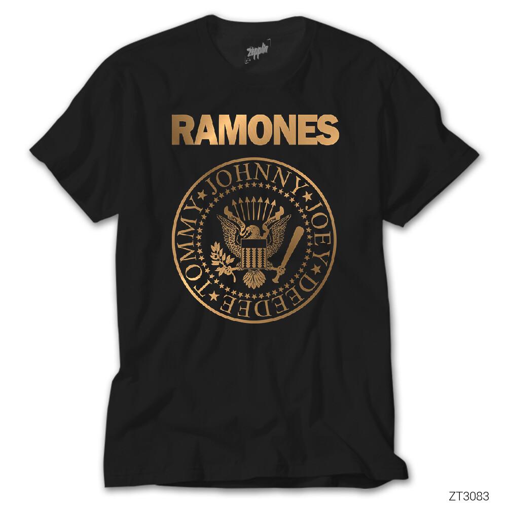 Ramones Gold Edition Siyah Tişört