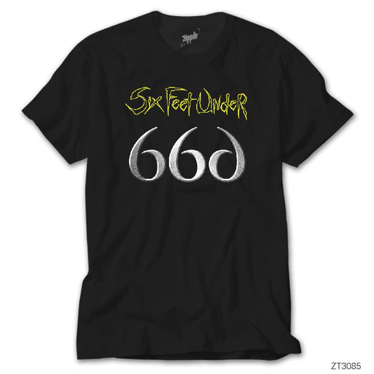 Six Feet Under 666 Siyah Tişört
