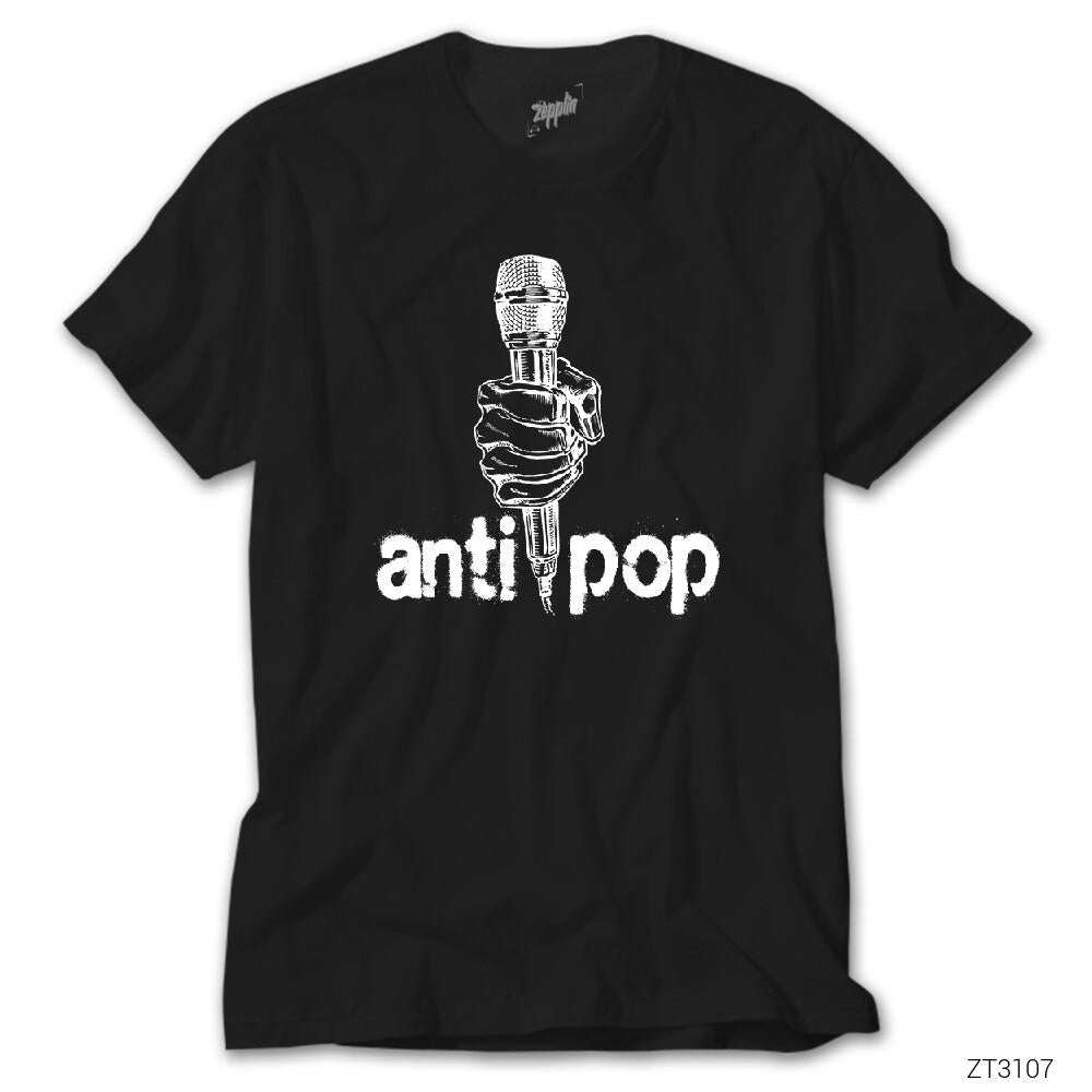 Antipop Siyah Tişört