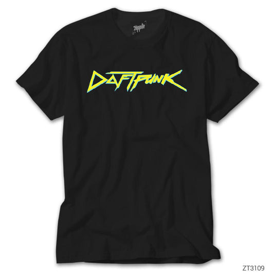 Daft Punk Logo Siyah Tişört