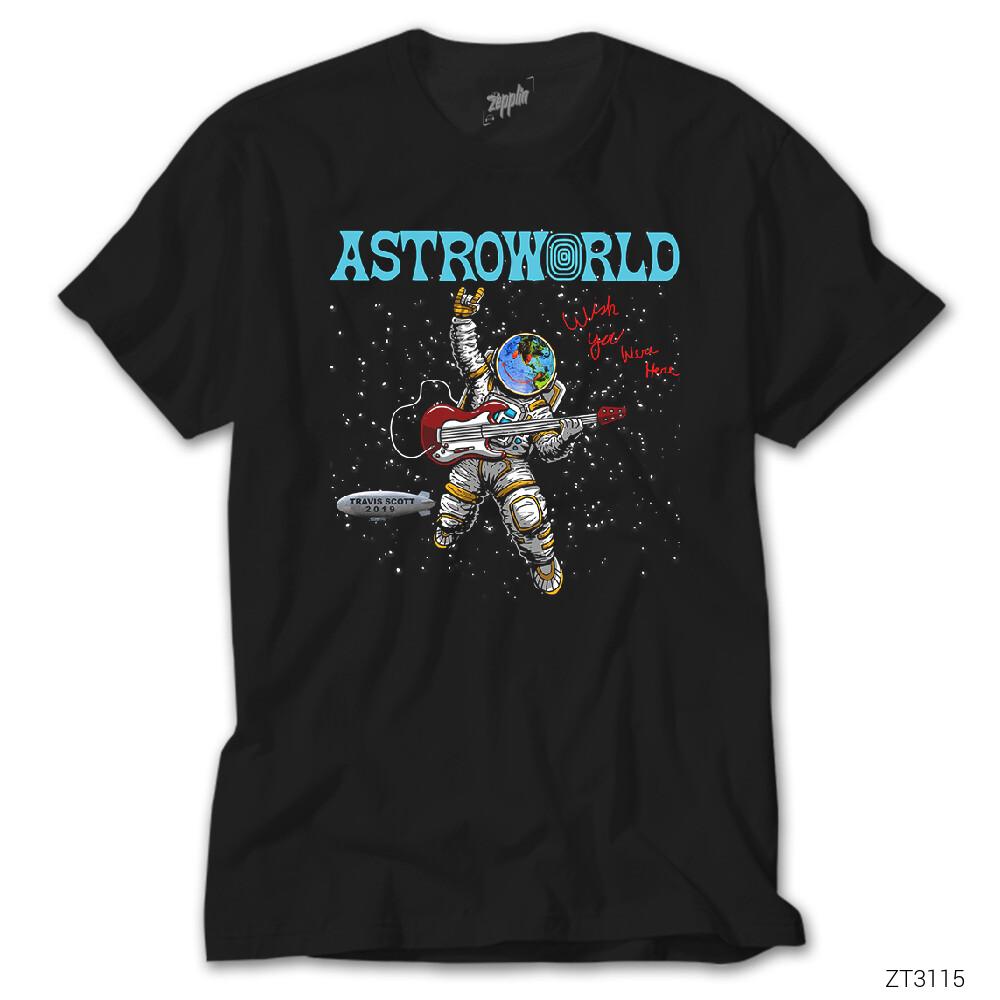 Travis Scott 2019 Space Siyah Tişört