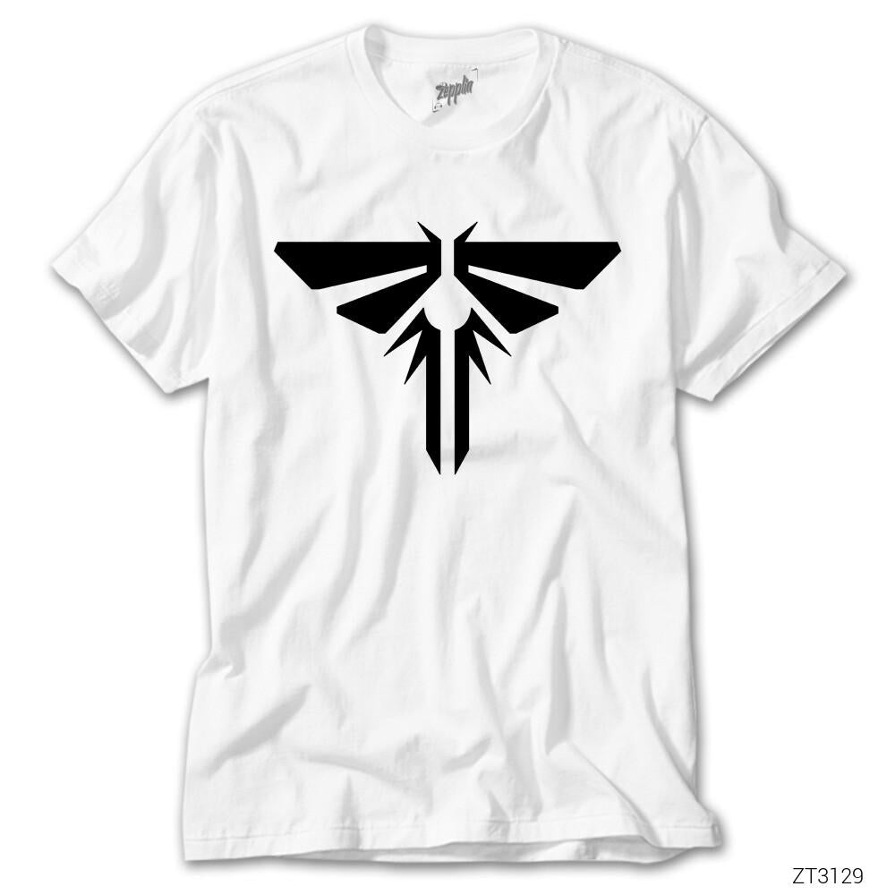 The Last Of Us Logo Beyaz Tişört