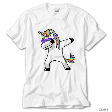Unicorn Dabbing Beyaz Tişört