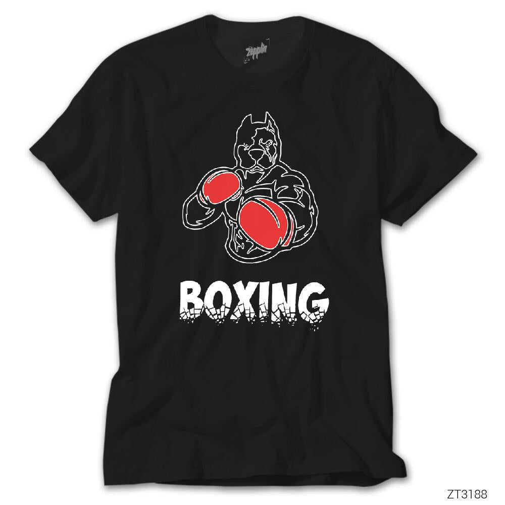 Pitbull Boxing Siyah Tişört