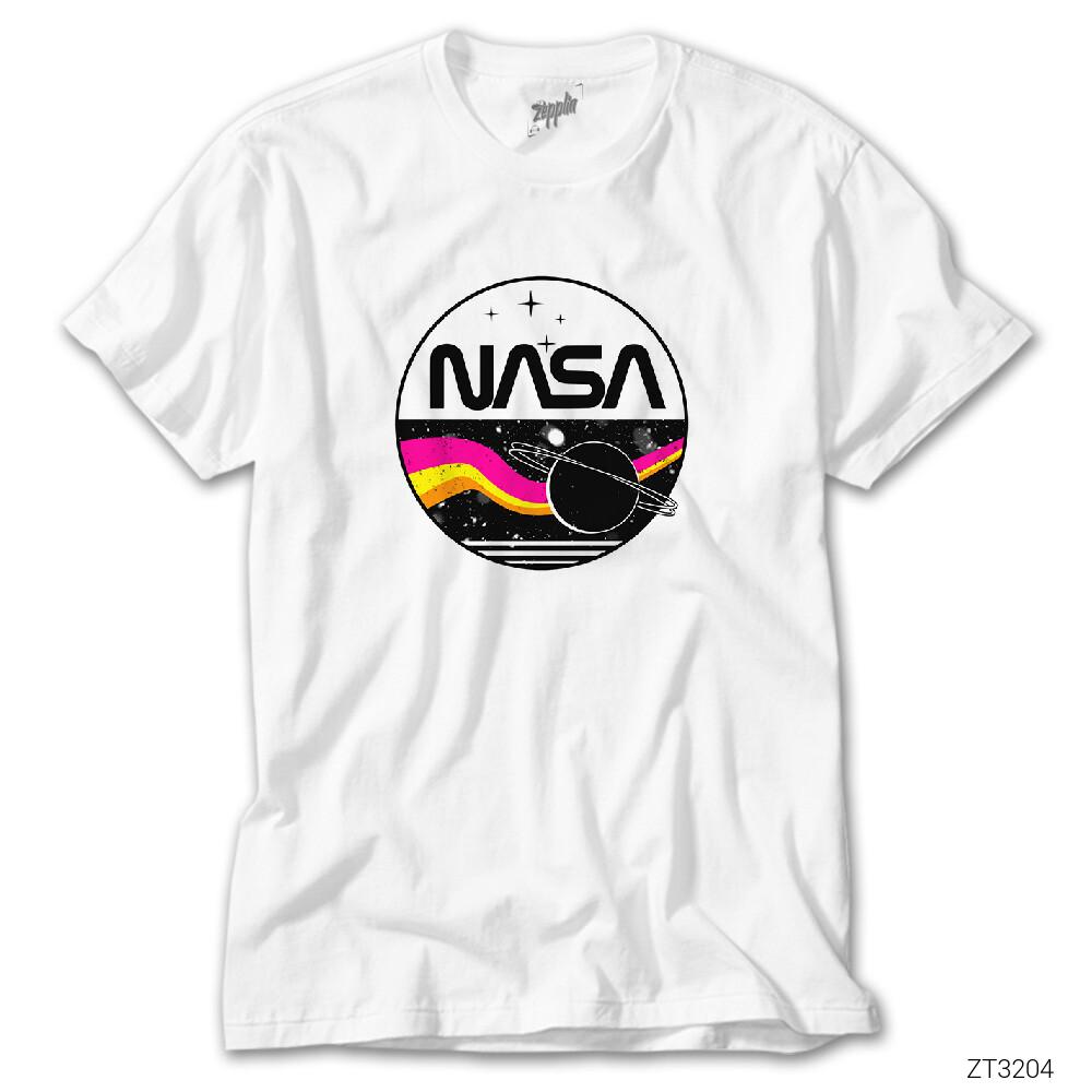 Nasa Retro Beyaz Tişört