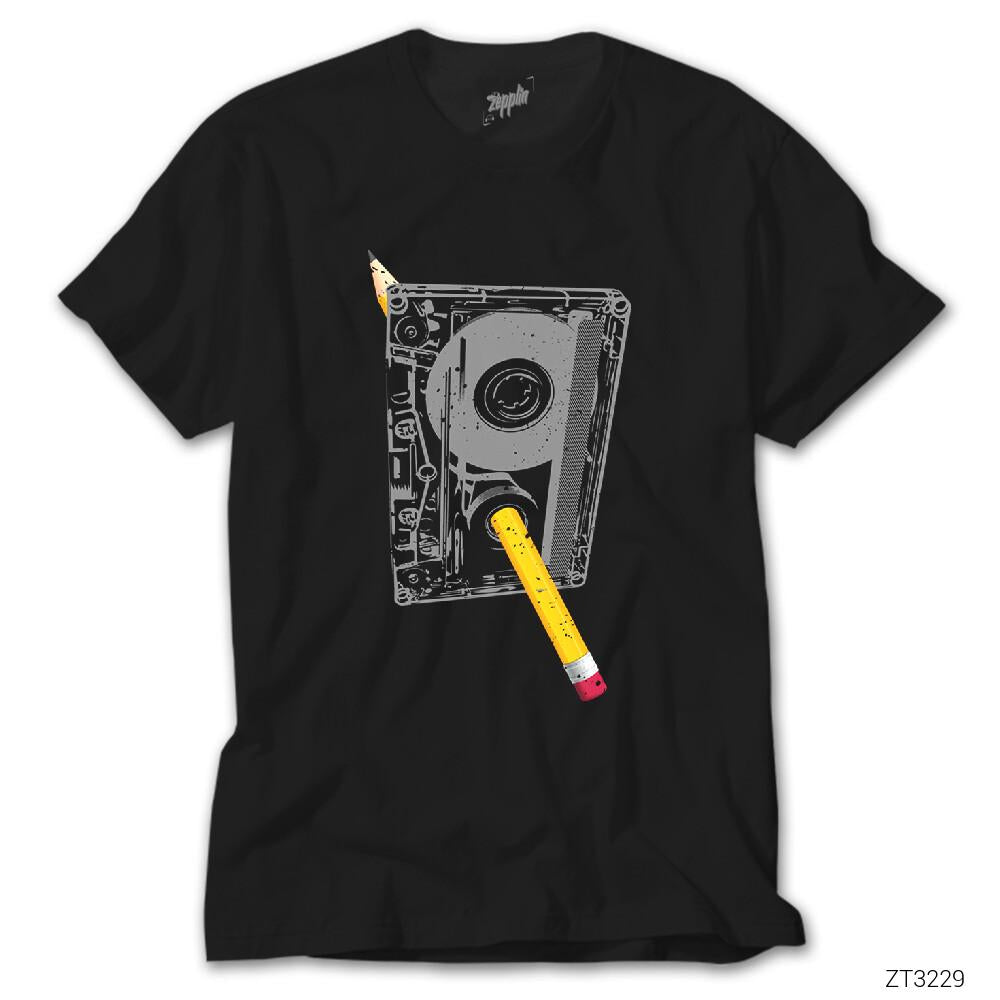 İndirimli Kaset Siyah Tişört