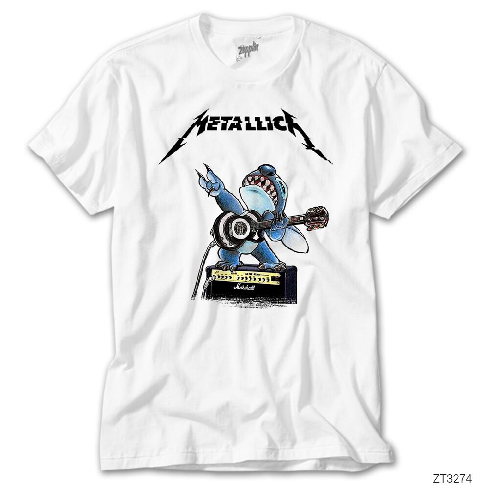 Metallica Animal Rock n Roll Beyaz Tişört