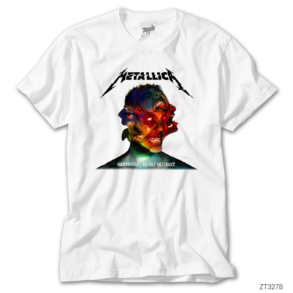 Metallica Hardwired Self Destruct Beyaz Tişört