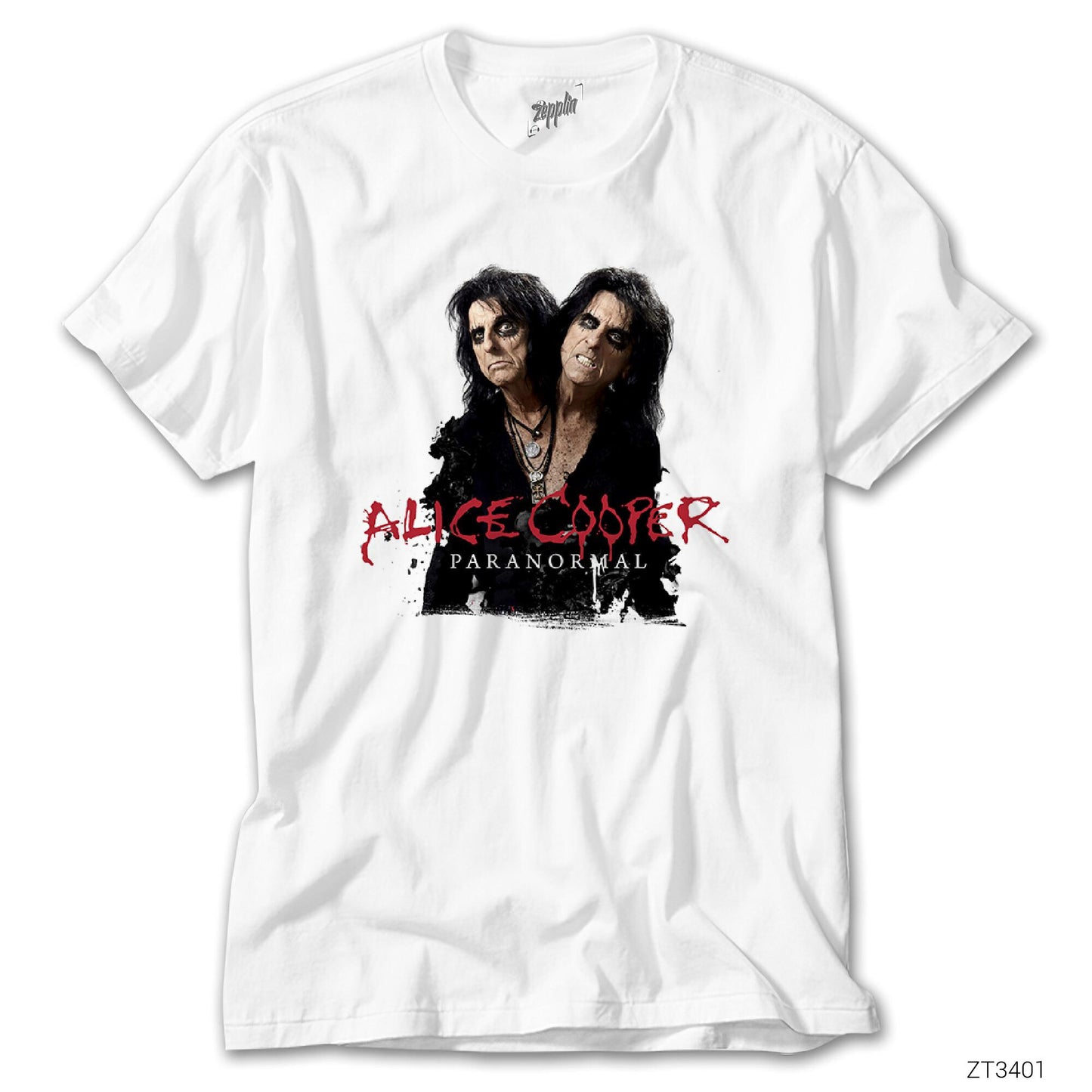 Alice Cooper Paranormal Beyaz Tişört