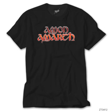 Amon Amarth Red Black Siyah Tişört