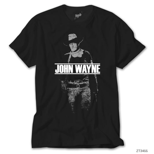 John Wayne Siyah Tişört