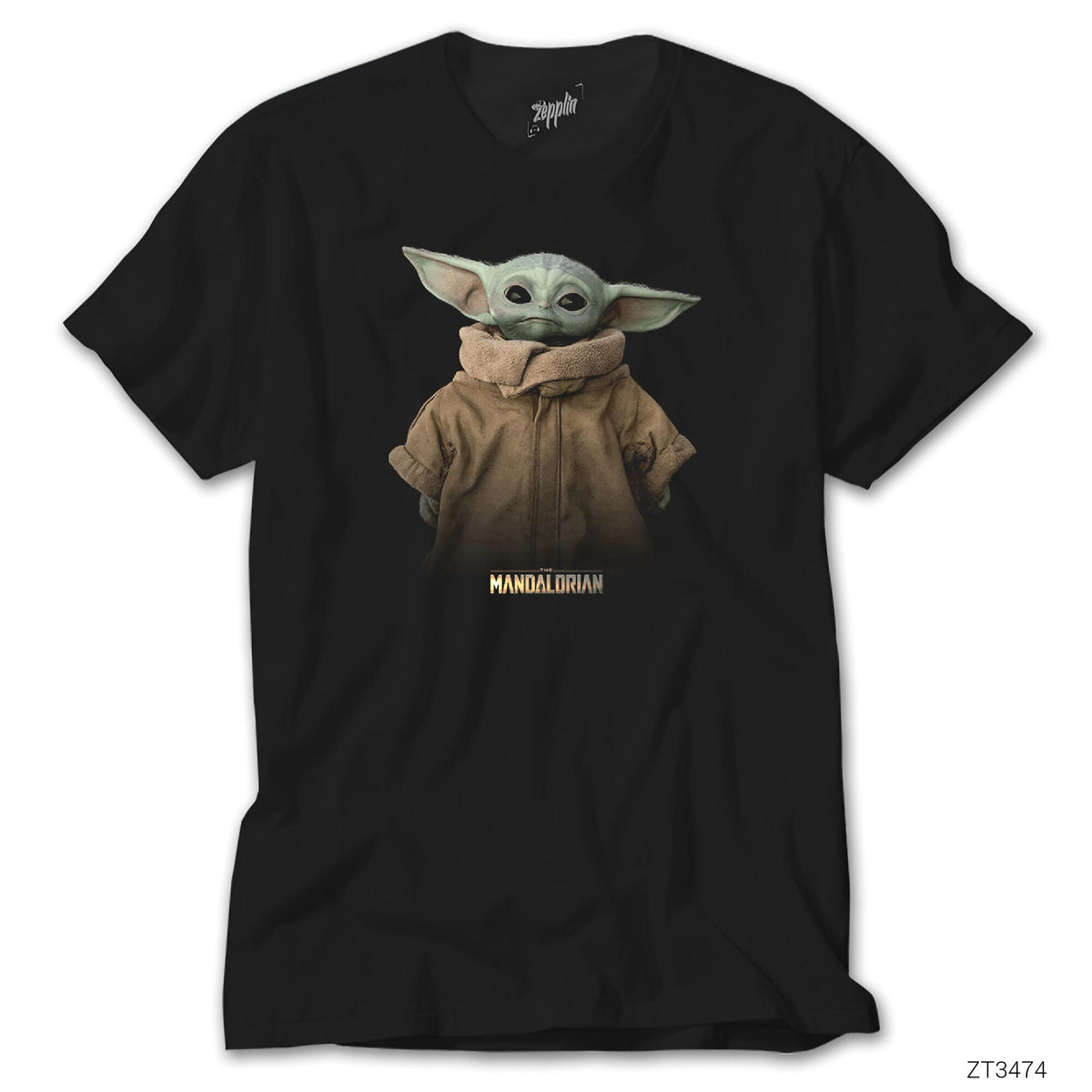 Yoda Baby The Mandalorian siyah tişört