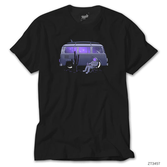 Karavanlı Uzaylı Siyah Tişört