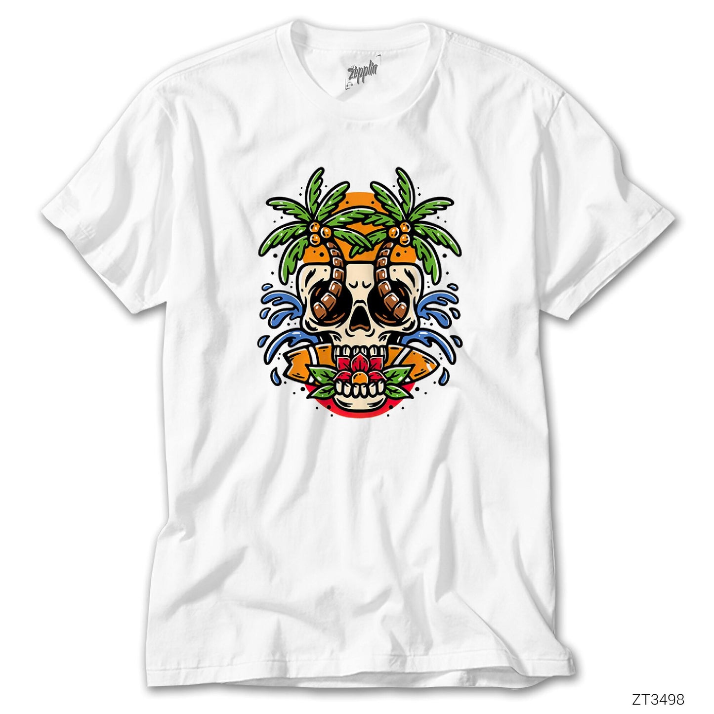 Kuru Kafa Plajı Beyaz Tişört