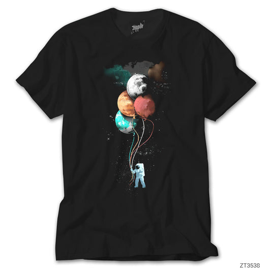 The Spaceman Trip Siyah Tişört
