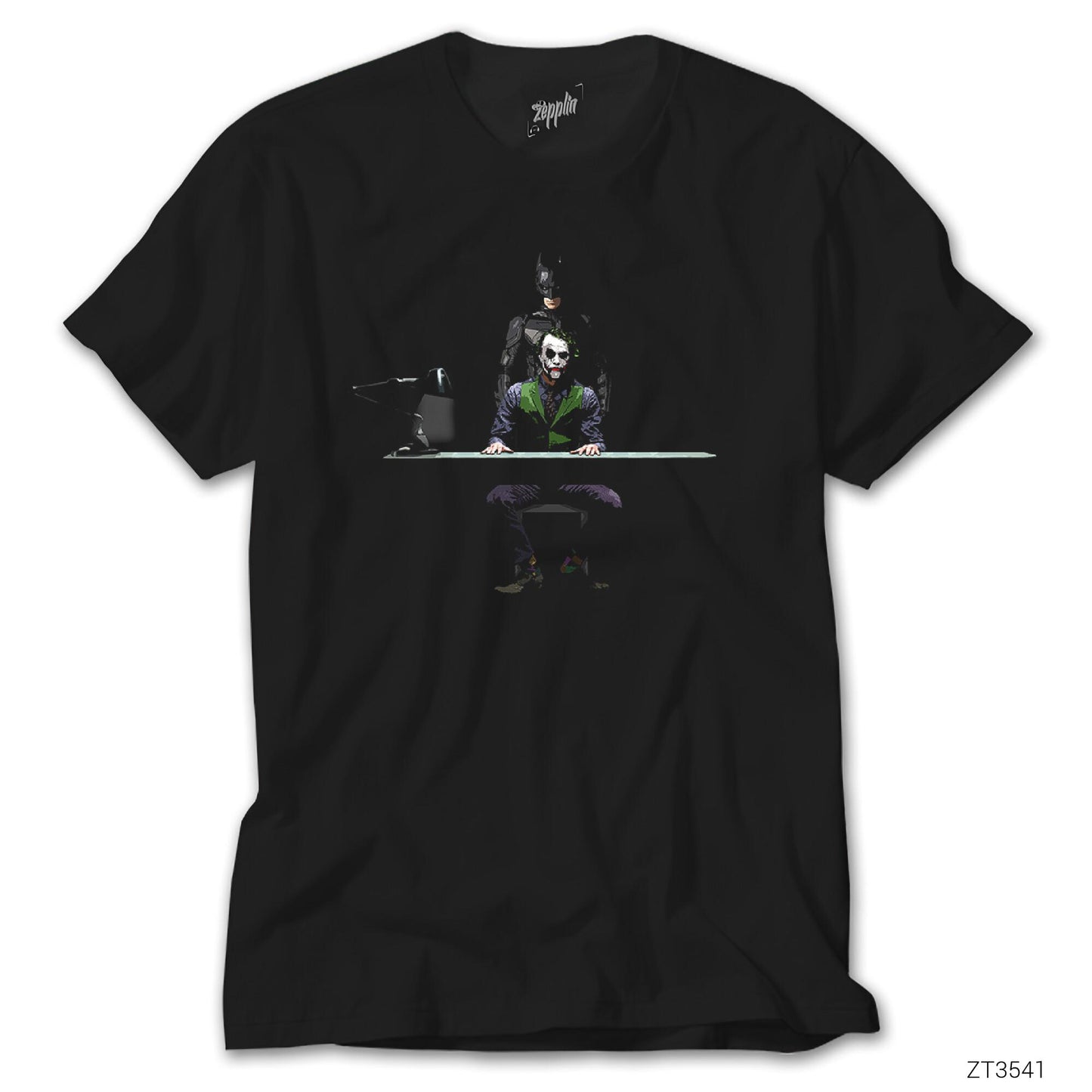 İndirimli Batman And Joker Inquiry Siyah Tişört