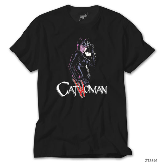 Catwoman Siyah Tişört