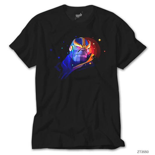 Geometric Thanos Siyah Tişört