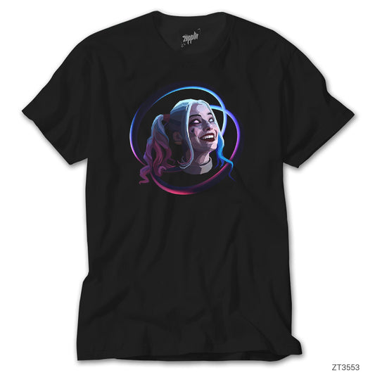 Harley Quinn Smile Siyah Tişört
