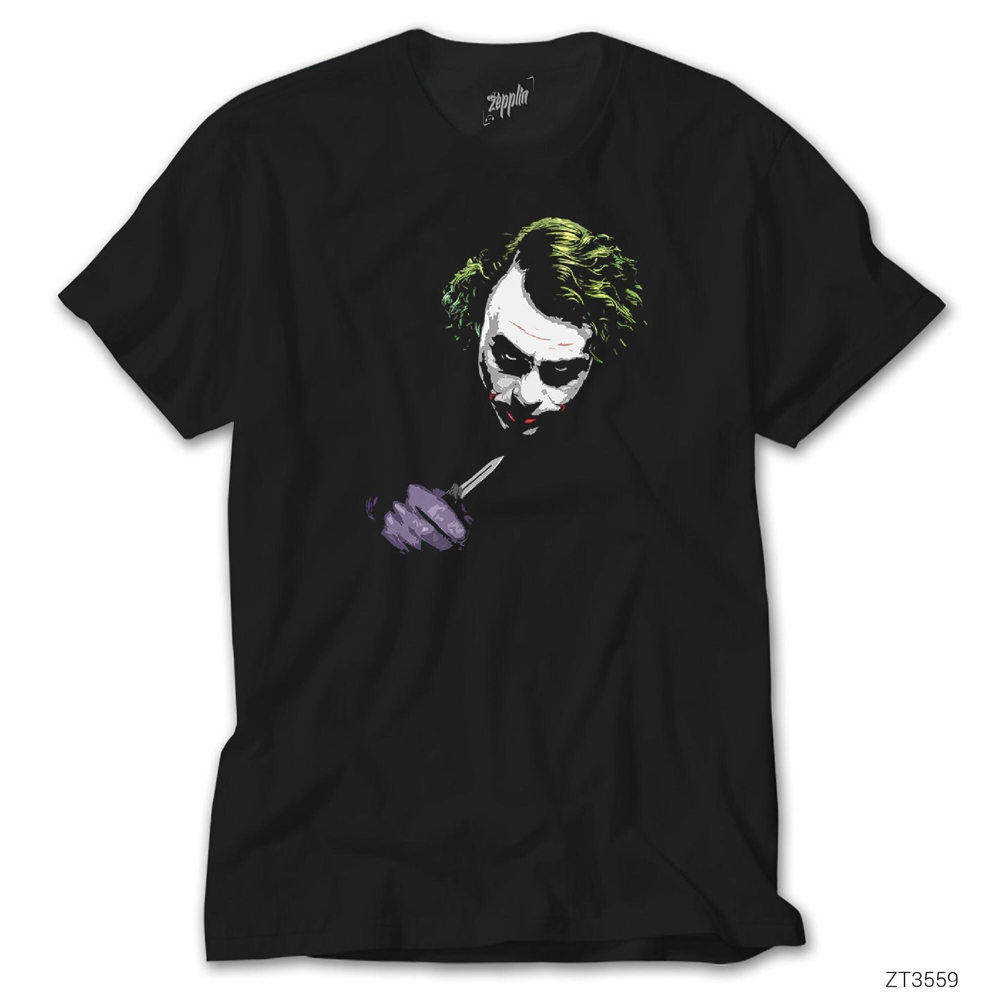 Knife Joker Siyah Tişört