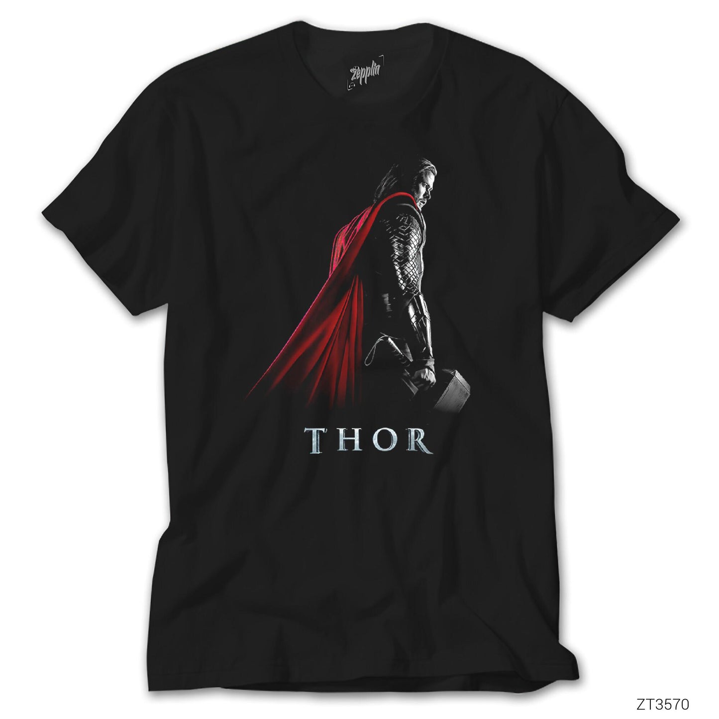 Thor Worthy of Mjolnir Siyah Tişört