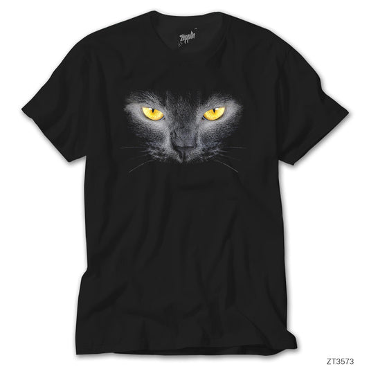 Angry Cat Siyah Tişört