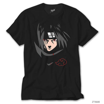 Naruto Uchiha İtachi Siyah Tişört