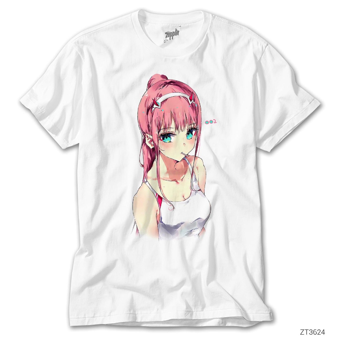 Zero Two Beyaz Tişört