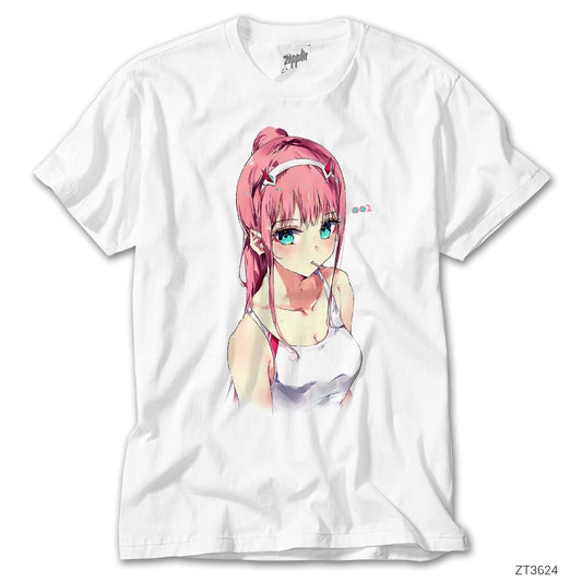 Zero Two Beyaz Tişört