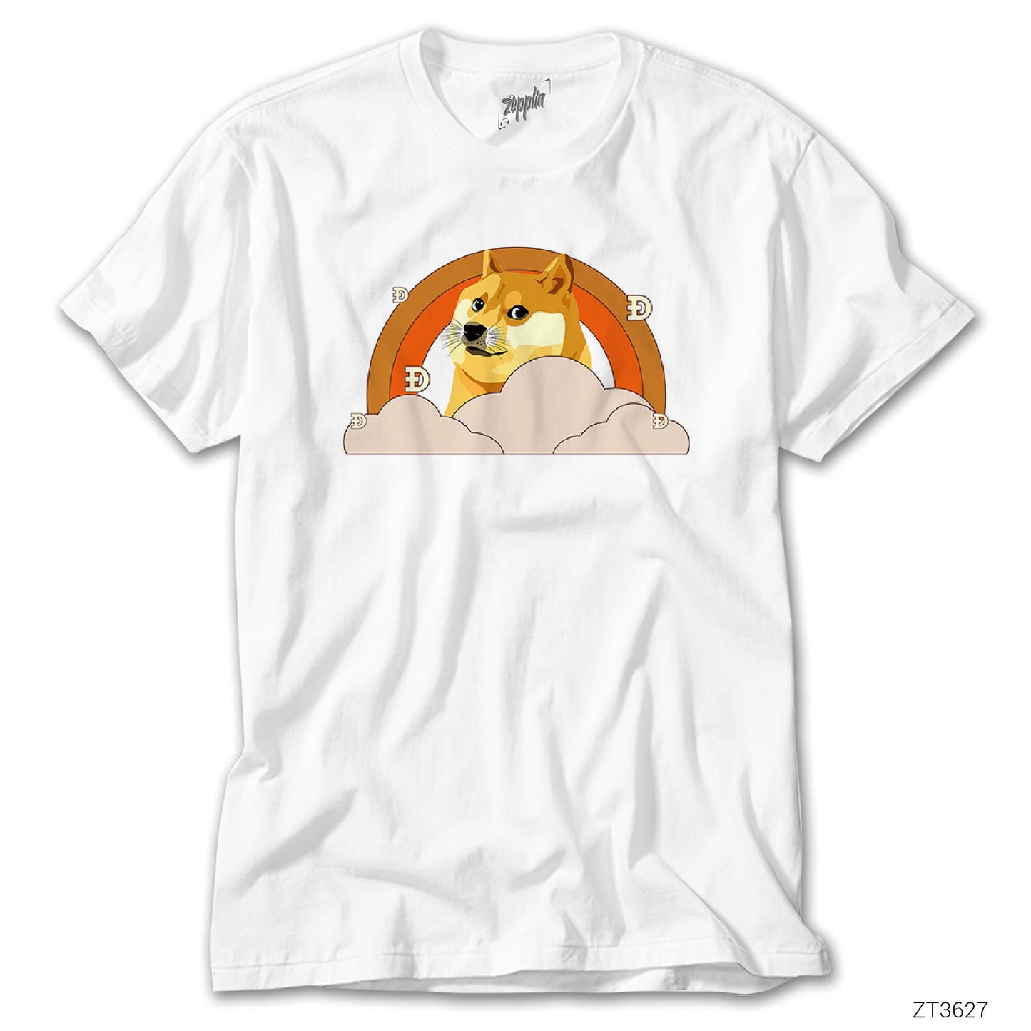 Dogecoin Kripto Para Beyaz Tişört