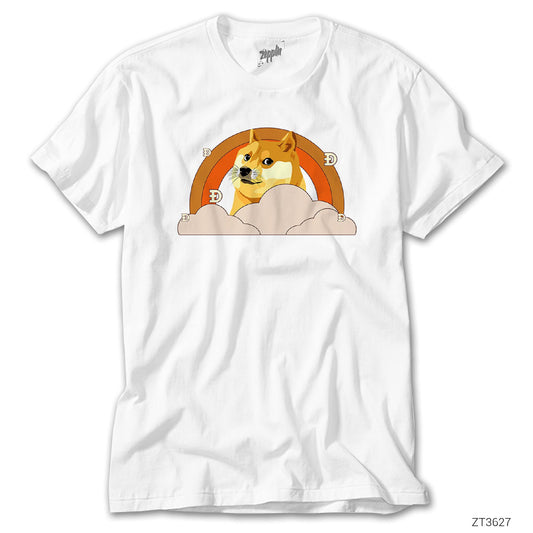 Dogecoin Kripto Para Beyaz Tişört