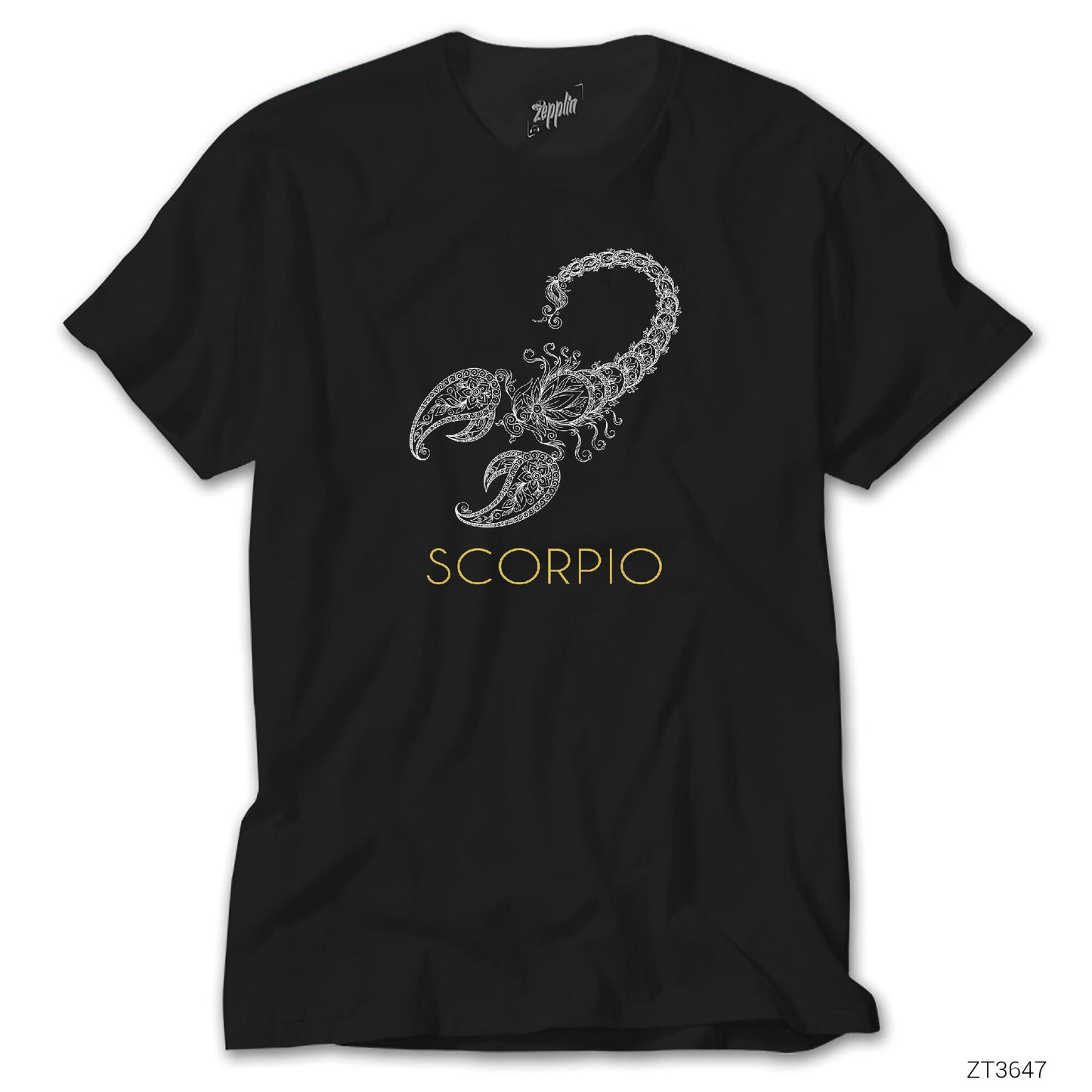 Akrep Burç Retro Siyah Tişört