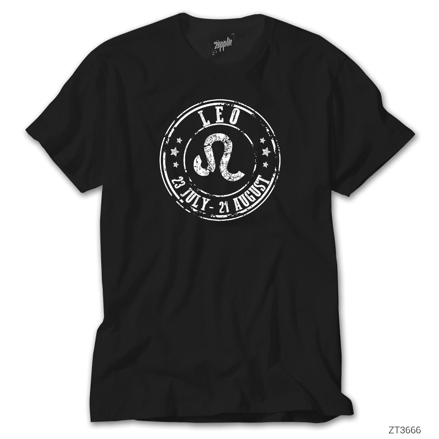 Aslan Burcu Tarih Siyah Tişört