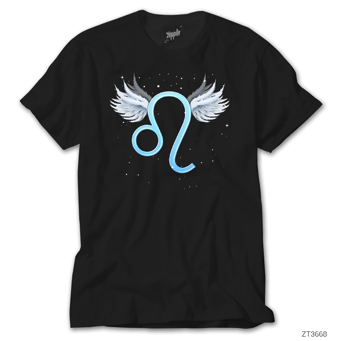 Aslan Burcu İkon Siyah Tişört