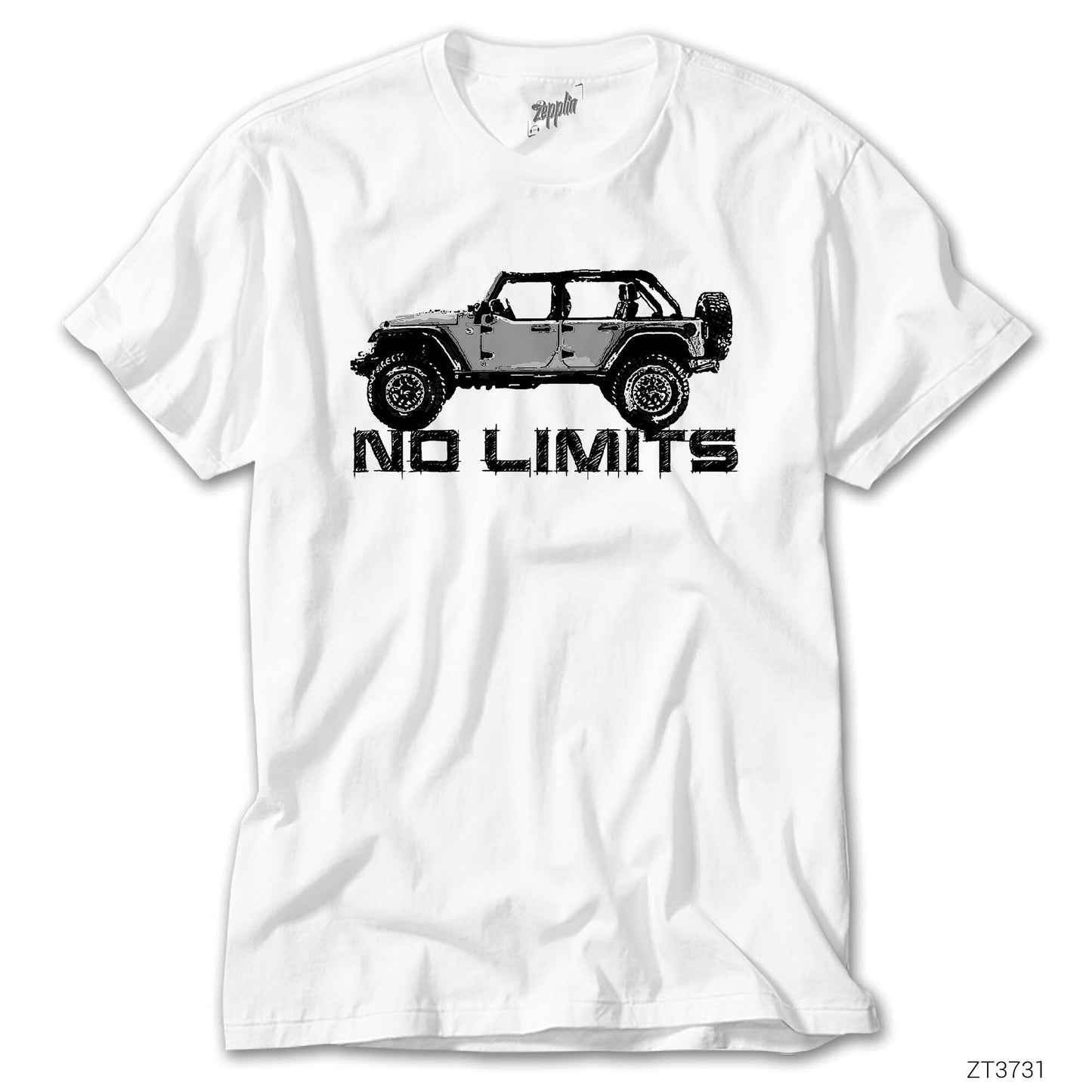 Jeep No Limits Beyaz Tişört