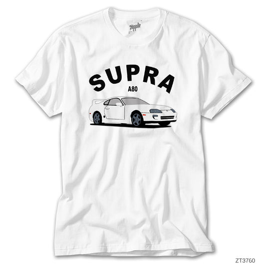 Toyota The Supra A80 Beyaz Tişört