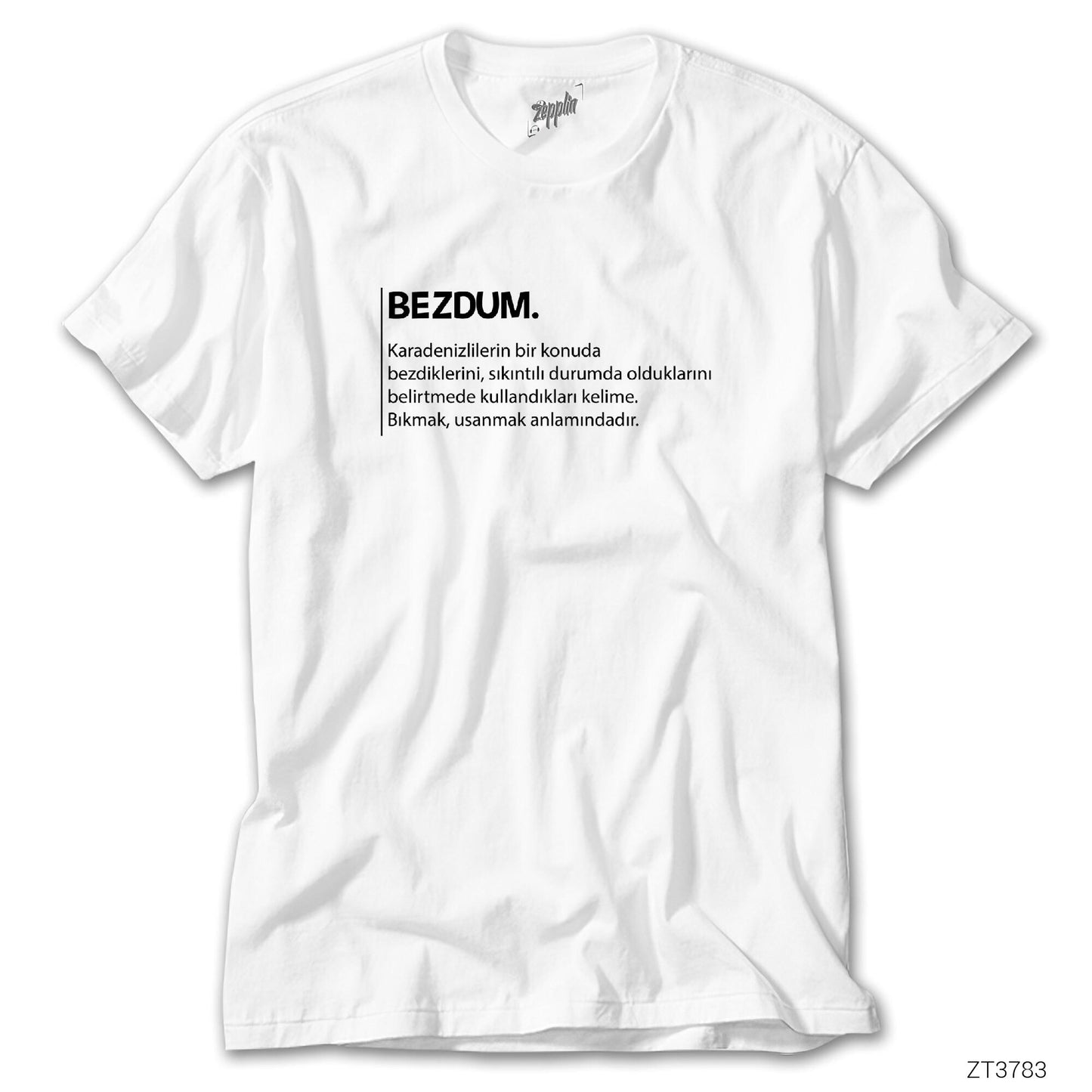 Bezdum Açıklama Beyaz Tişört