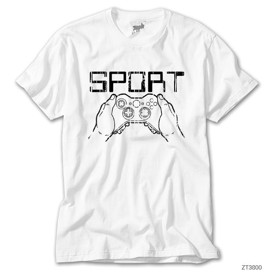 E Sport Gamer Beyaz Tişört