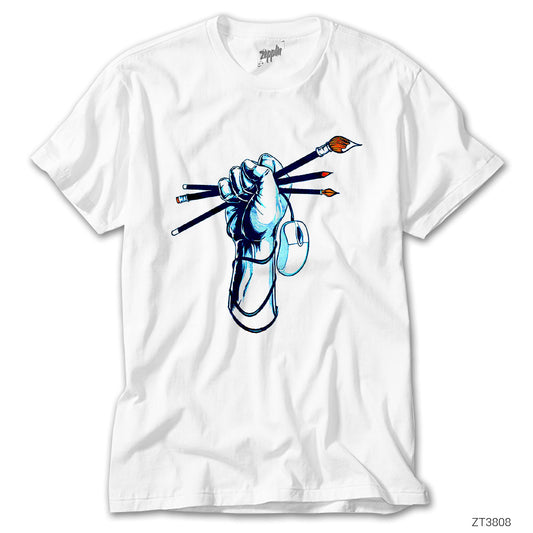 Graphic Designer Beyaz Tişört