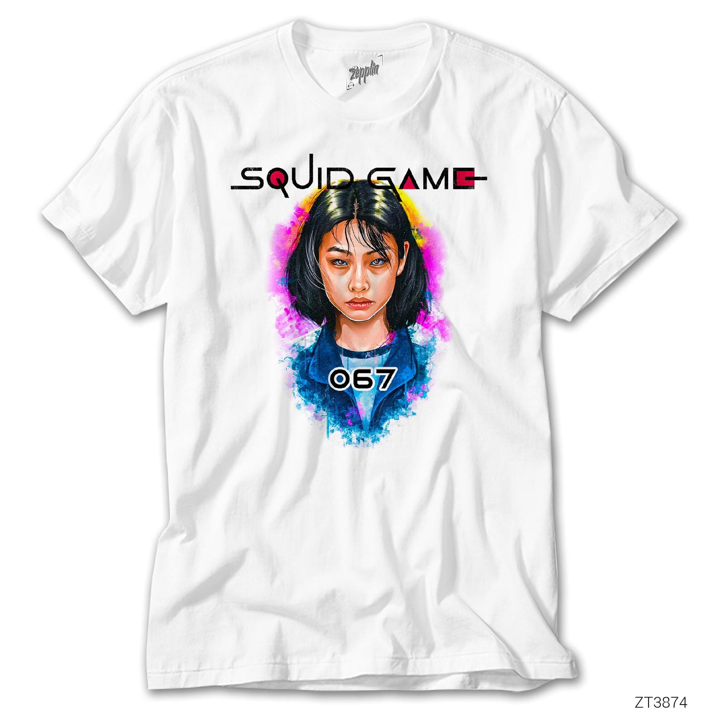 Squid Game Kang Sae byeok 067 Beyaz Tişört