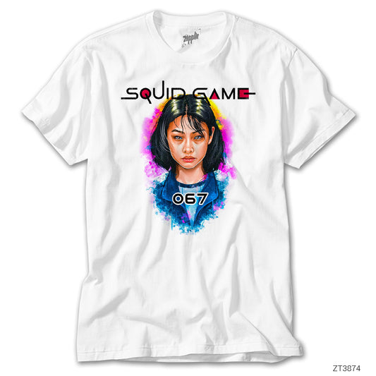 Squid Game Kang Sae byeok 067 Beyaz Tişört