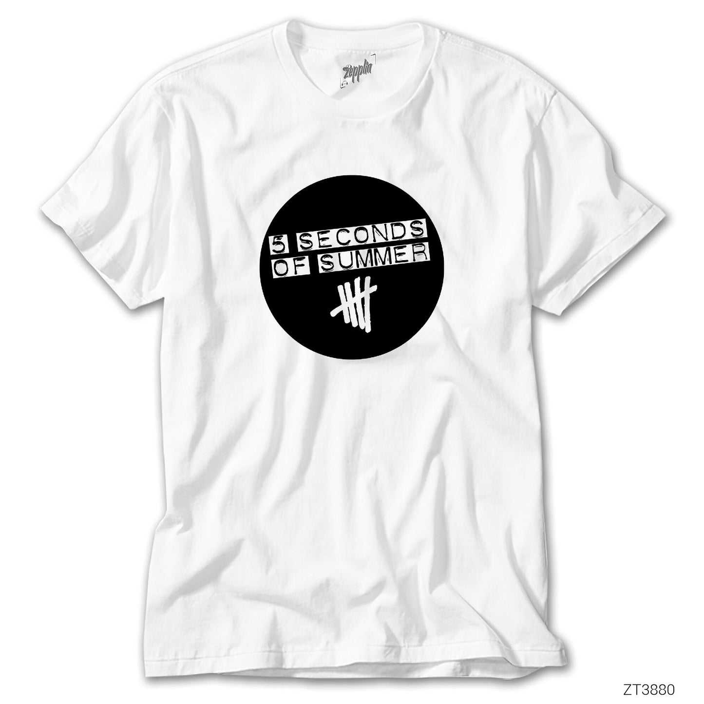 5 Seconds Of Summer Circle Beyaz Tişört
