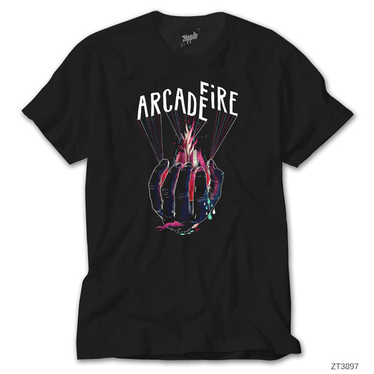 Arcade Fire Hand Siyah Tişört