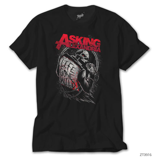 Asking Alexandria Life Gone Wild Siyah Tişört