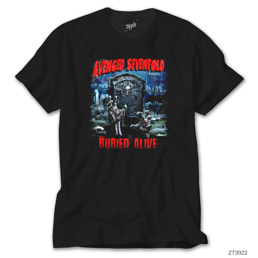 Avenged Sevenfold Buried Alive Siyah Tişört