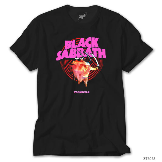 Black Sabbath Paranoid Black Siyah Tişört