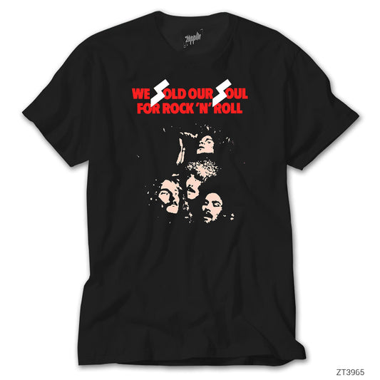 Black Sabbath We Sold Soul For Rock Siyah Tişört