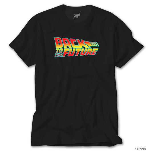 İndirimli Back To The Future Gelece Dönüş Siyah Tişört