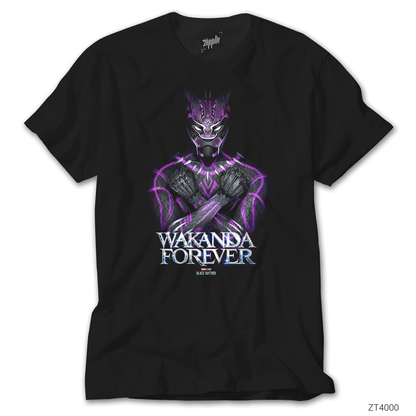 Black Panther Wakanda Forever Power Siyah Tişört